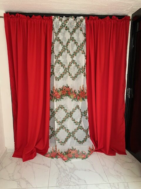 Cortinas Navideñas paneles Semicruzados - Imagen 9