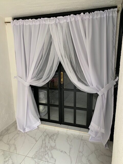 Cortinas Semicruzadas de Tafetan y Tergal Francés. - Imagen 29