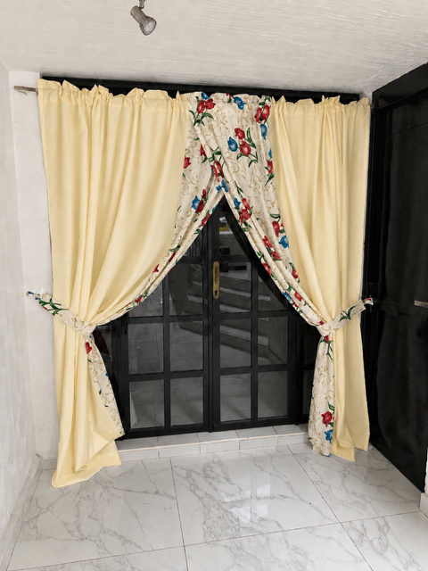 Cortinas Semicruzadas de Tafetán Estampado - Imagen 17